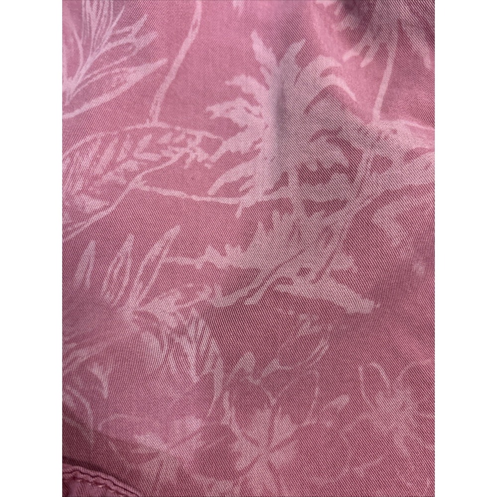 Women's S American Eagle Pull On Elastic Waist Drawstring Short Pink Floral - Picture 2 of 8